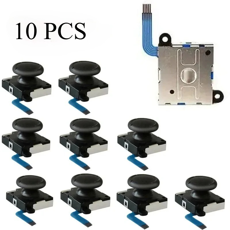 Japanese Gaming Accessories - 10pcs/set Replacement Analog Joystick ThumbStick Button