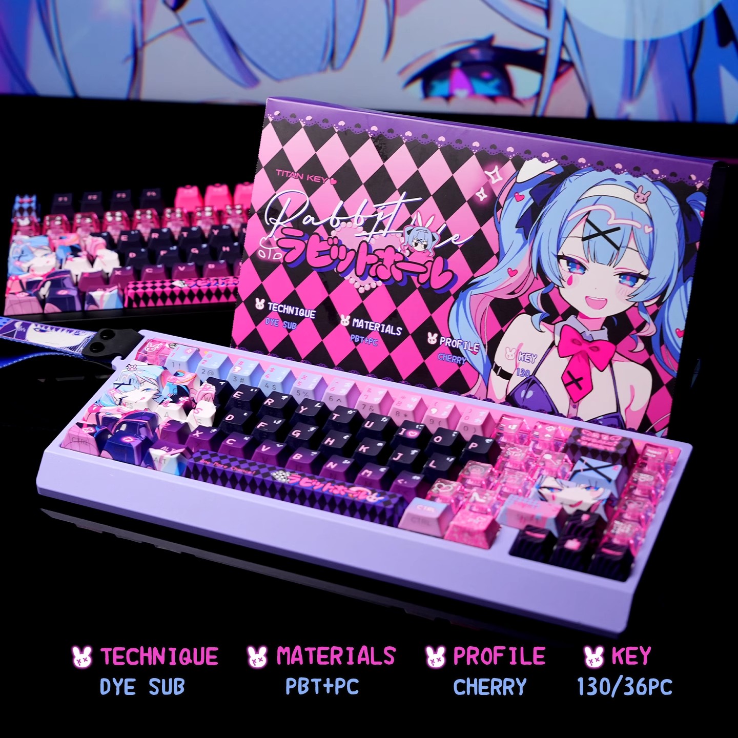 Anime Rabbit Hole Theme Custom - đánh giá và giá Gaming Set Accessories