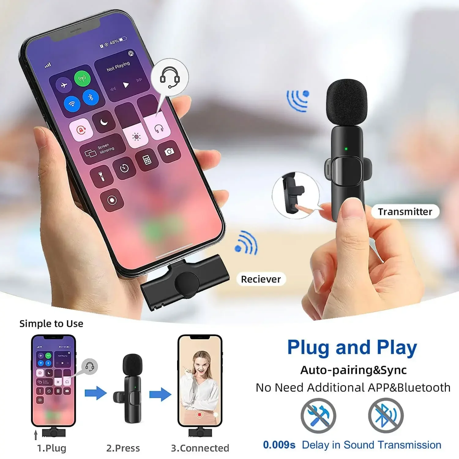 Wireless Lavalier Microphone 2 - đánh giá và giá Gaming Set Accessories