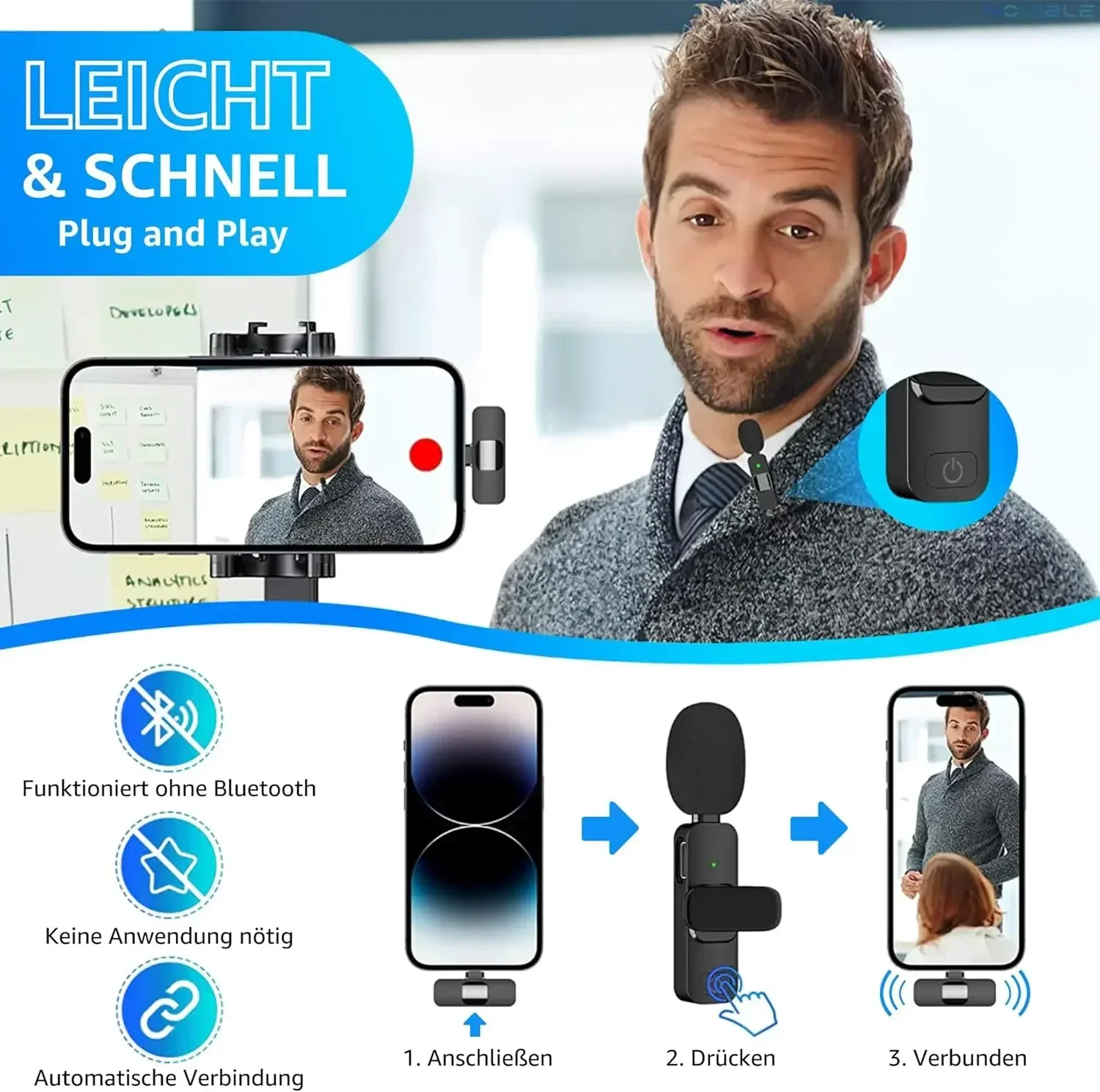 Wireless Lavalier Microphone 2 - đánh giá và giá Gaming Set Accessories